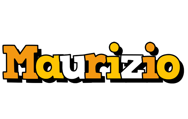 Maurizio cartoon logo