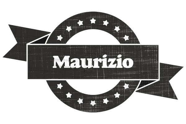 Maurizio grunge logo