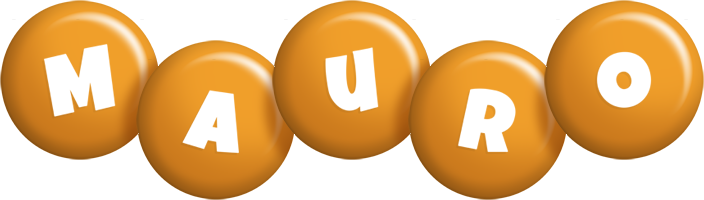 Mauro candy-orange logo