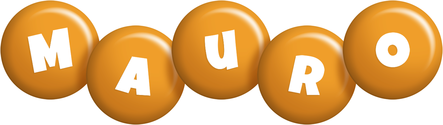 Mauro candy-orange logo