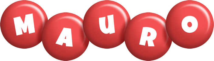 Mauro candy-red logo