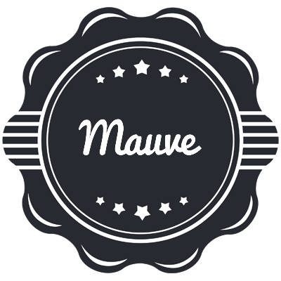 Mauve badge logo
