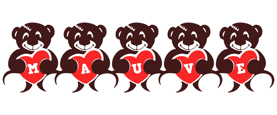 Mauve bear logo