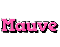 Mauve girlish logo