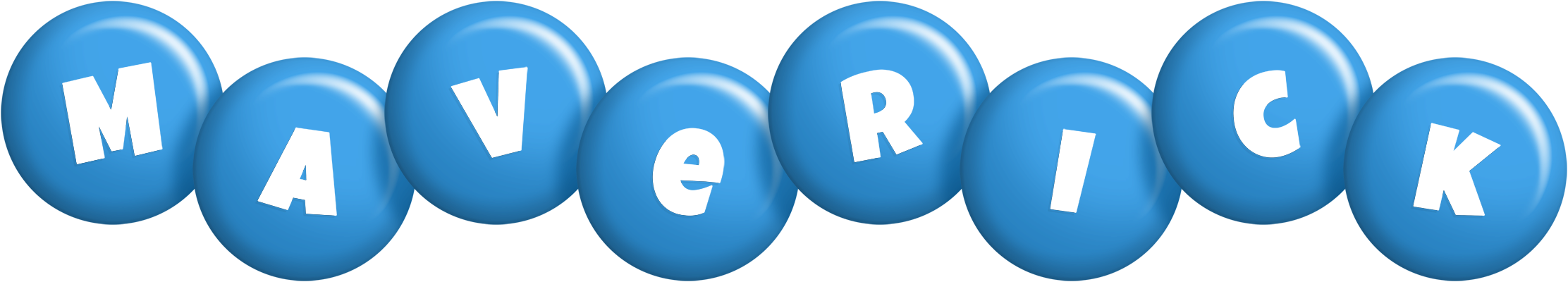 Maverick candy-blue logo