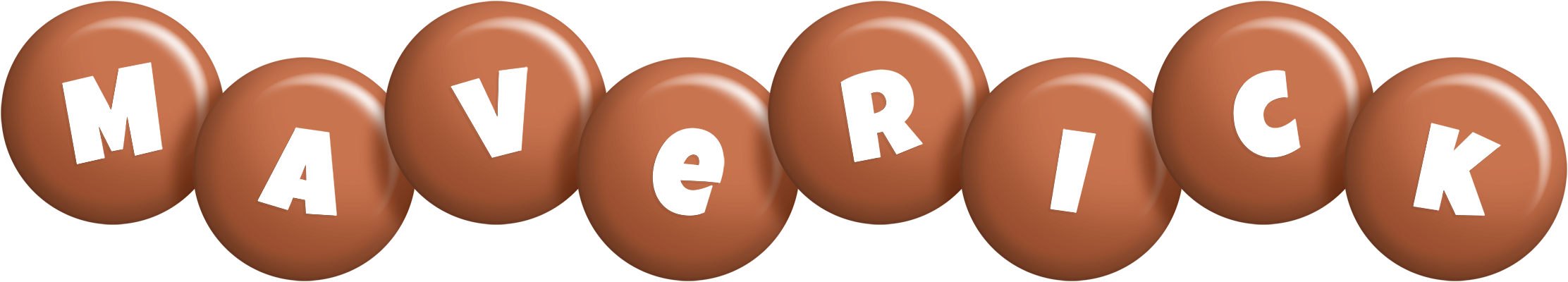 Maverick candy-brown logo