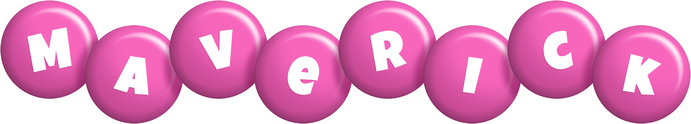 Maverick candy-pink logo