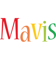 Mavis birthday logo