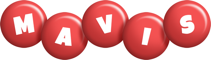 Mavis candy-red logo