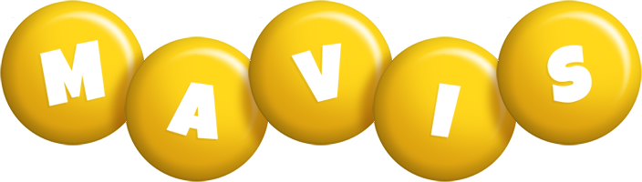 Mavis candy-yellow logo