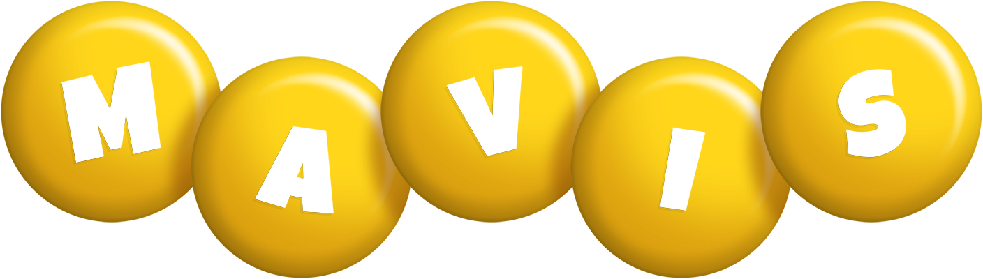 Mavis candy-yellow logo