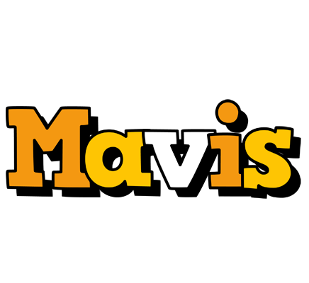 Mavis cartoon logo