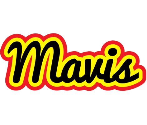 Mavis flaming logo