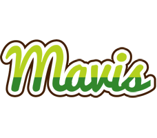 Mavis golfing logo