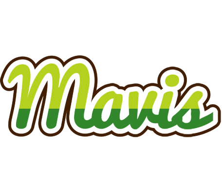 Mavis golfing logo