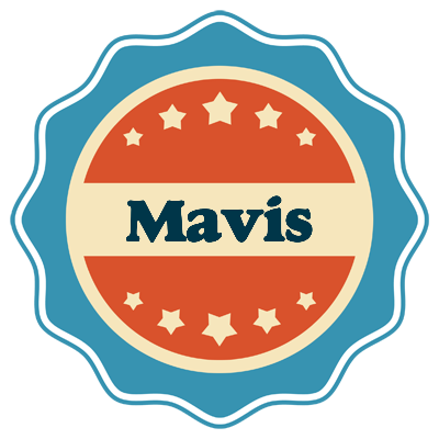 Mavis labels logo