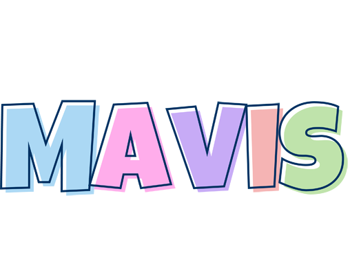 Mavis pastel logo