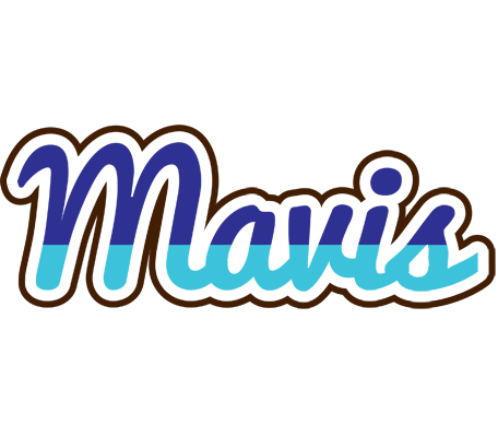 Mavis raining logo