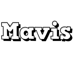 Mavis snowing logo