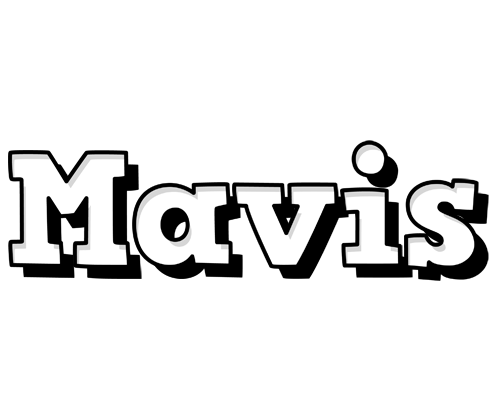 Mavis snowing logo