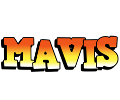 Mavis sunset logo