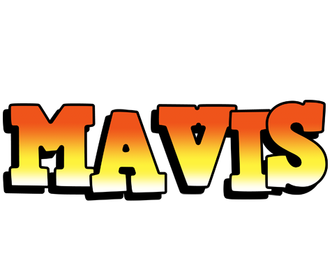 Mavis sunset logo