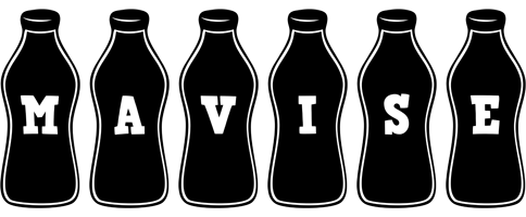 Mavise bottle logo