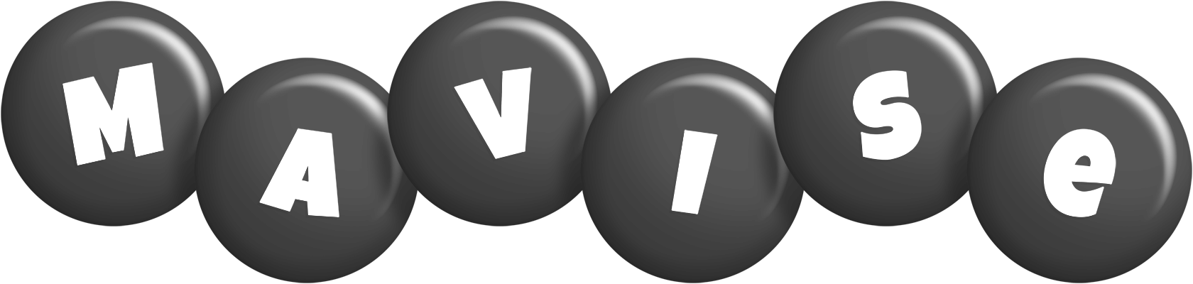Mavise candy-black logo