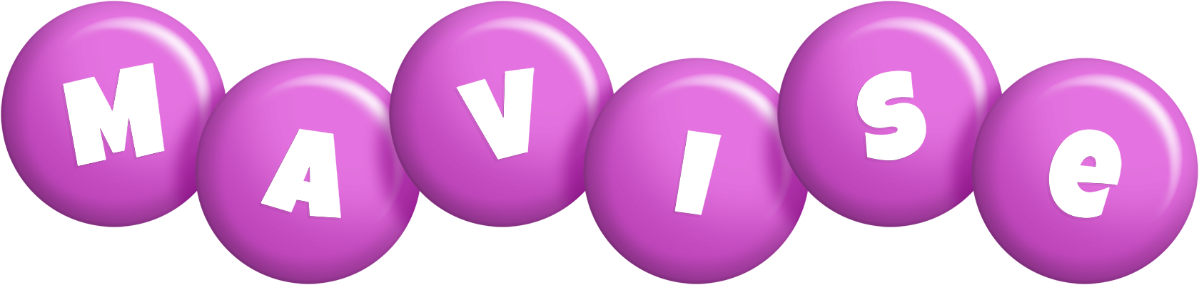 Mavise candy-purple logo