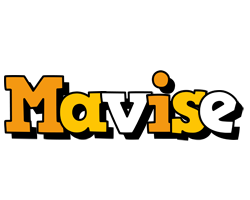 Mavise cartoon logo