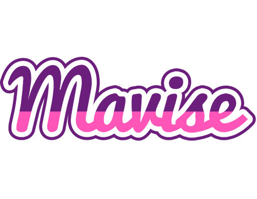 Mavise cheerful logo