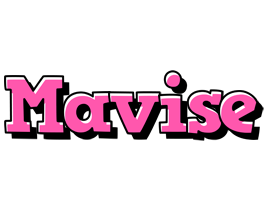 Mavise girlish logo