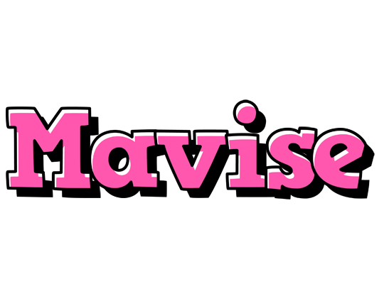 Mavise girlish logo