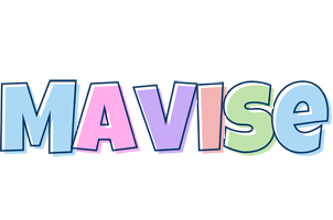 Mavise pastel logo