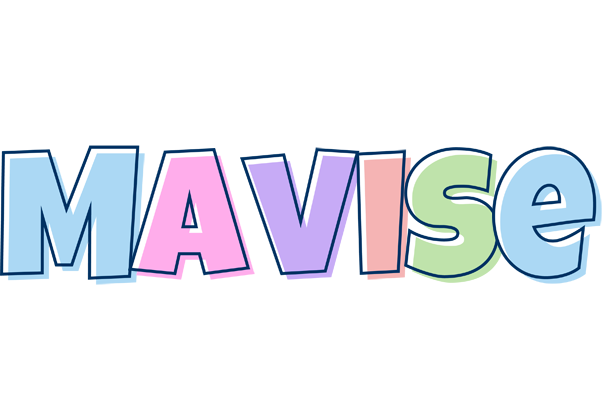 Mavise pastel logo