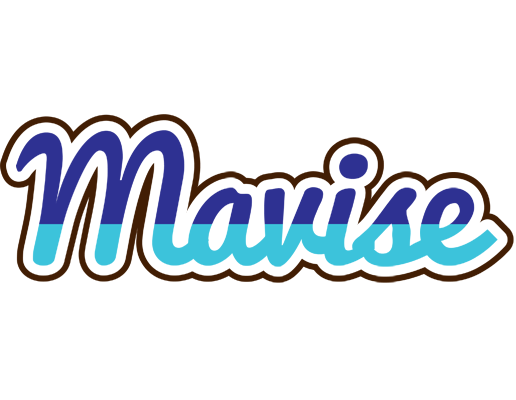 Mavise raining logo