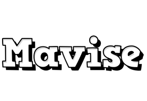 Mavise snowing logo