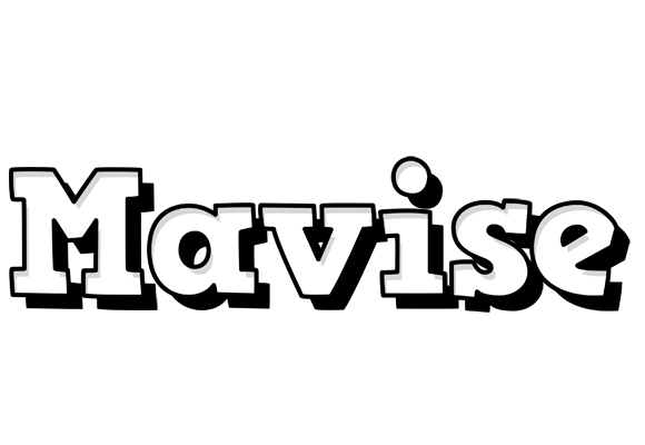Mavise snowing logo