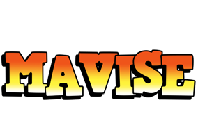 Mavise sunset logo