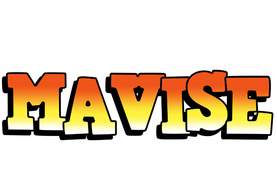 Mavise sunset logo