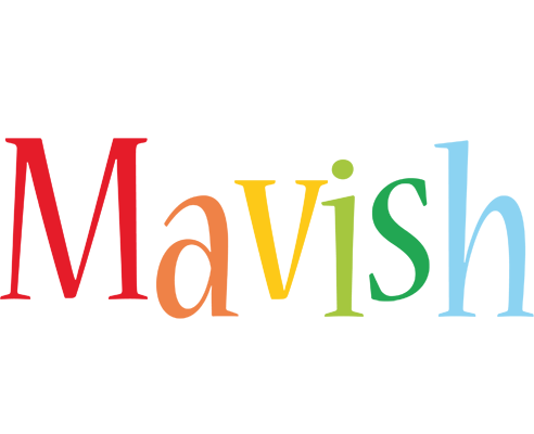 Mavish birthday logo