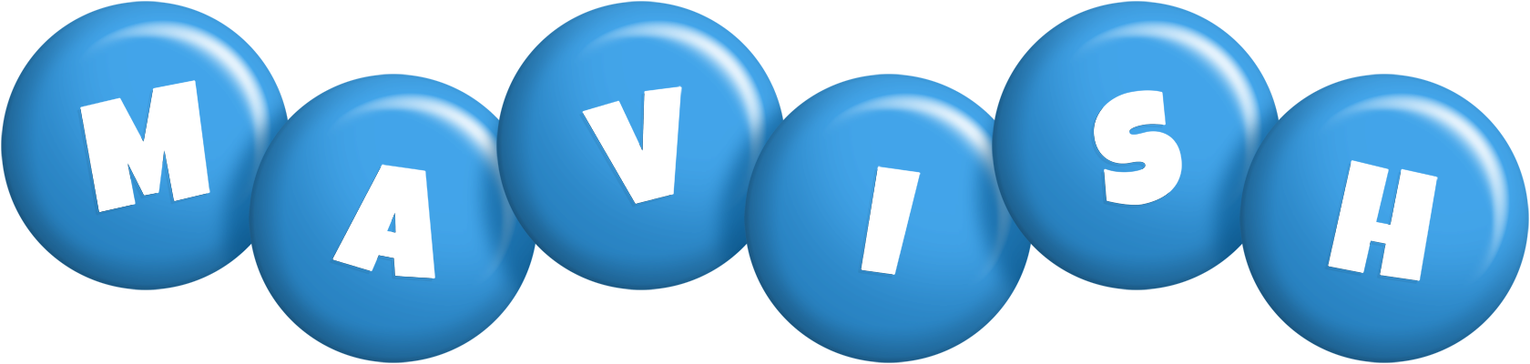 Mavish candy-blue logo