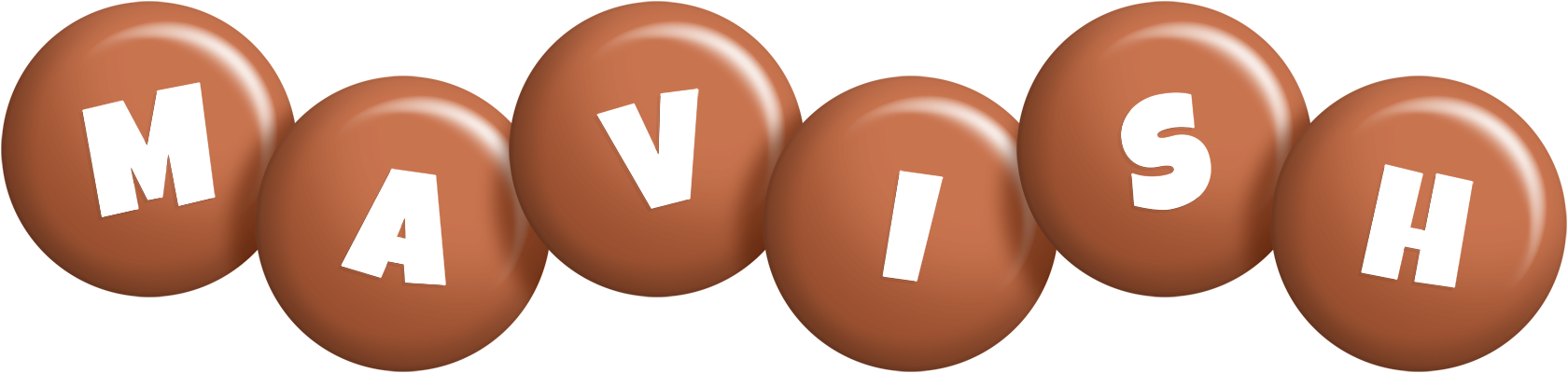 Mavish candy-brown logo