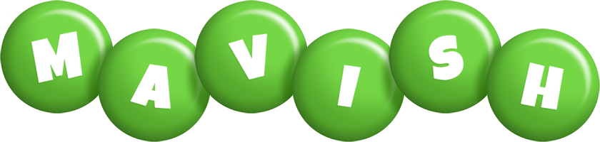 Mavish candy-green logo