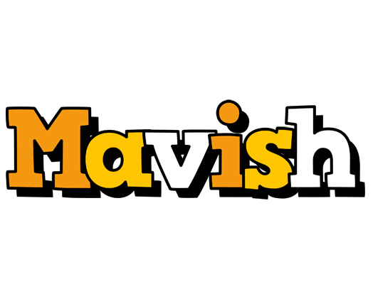 Mavish cartoon logo