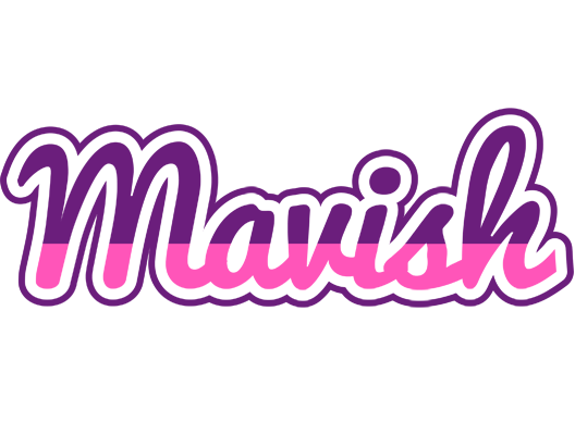 Mavish cheerful logo