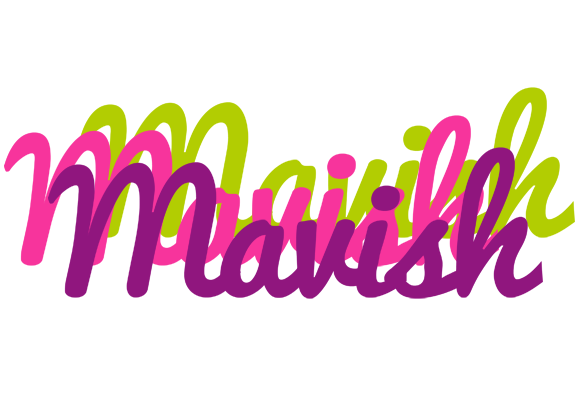 Mavish flowers logo
