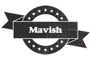 Mavish grunge logo