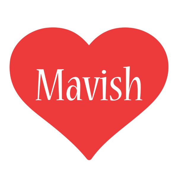Mavish love logo