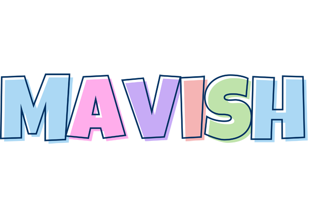Mavish pastel logo